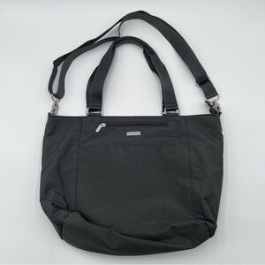 Baggallini Boulevard Laptop Tote Bag Charcoal Gray Multiple Pockets Travel
